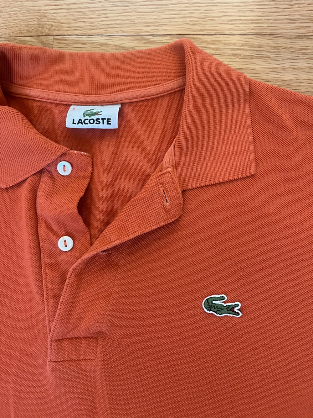 Lacoste Men's Orange Polo Shirt - Picture 3 of 5